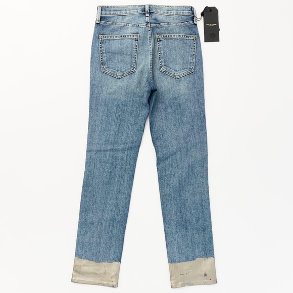 Rag & Bone NWT Cigarette w/ Gold Hem Jeans - Picture 7 of 8